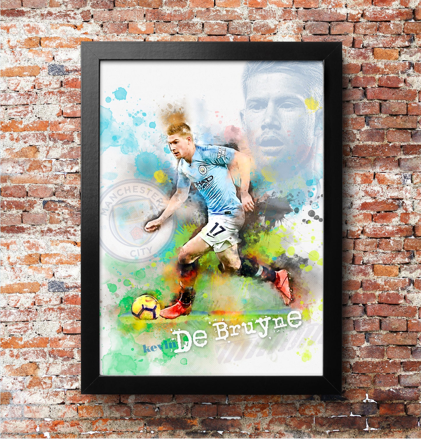 Kevin de Bruyne, Manchester City - Football Art Print