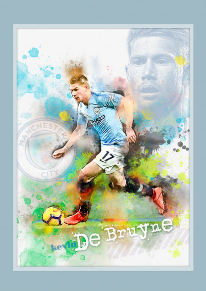 Kevin de Bruyne, Manchester City - Football Art Print