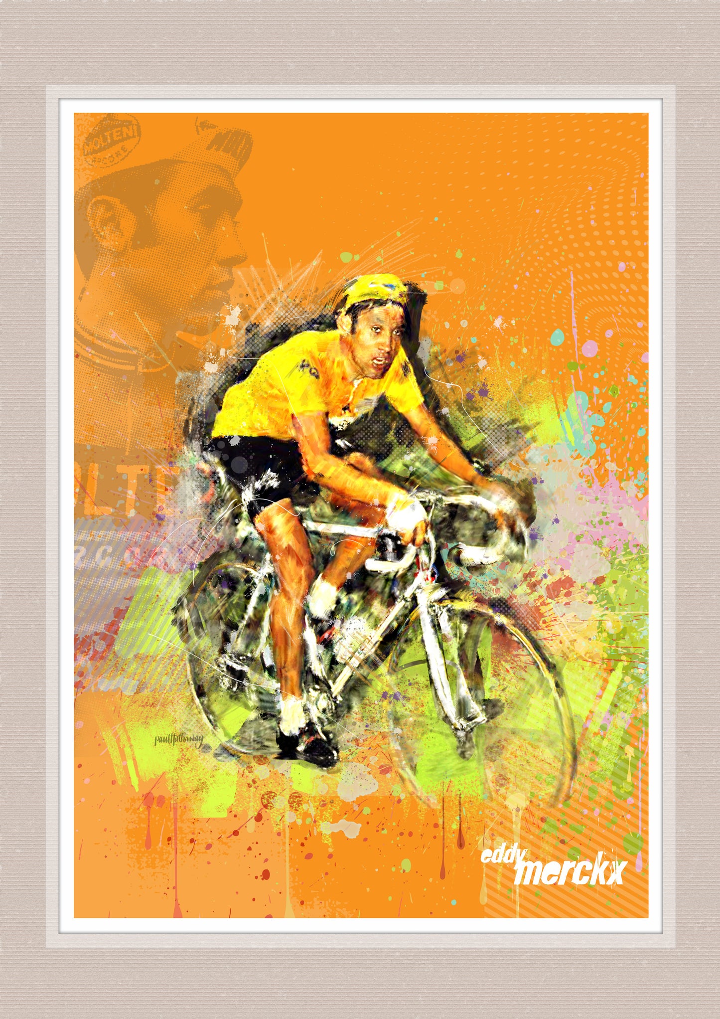 Eddy Merckx - Cycling Art Print - Option 3