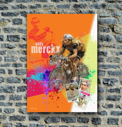Eddy Merckx - Cycling Art Print - Option 2