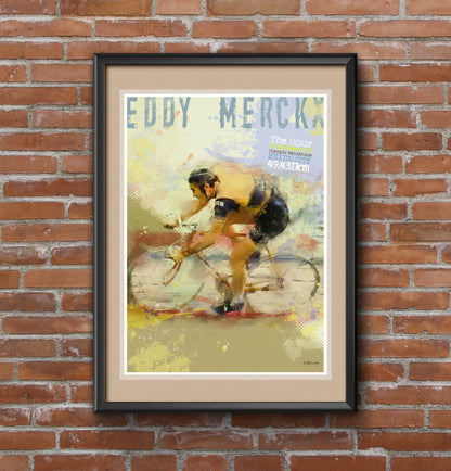 Eddy Merckx - Cycling Art Print - Option 4