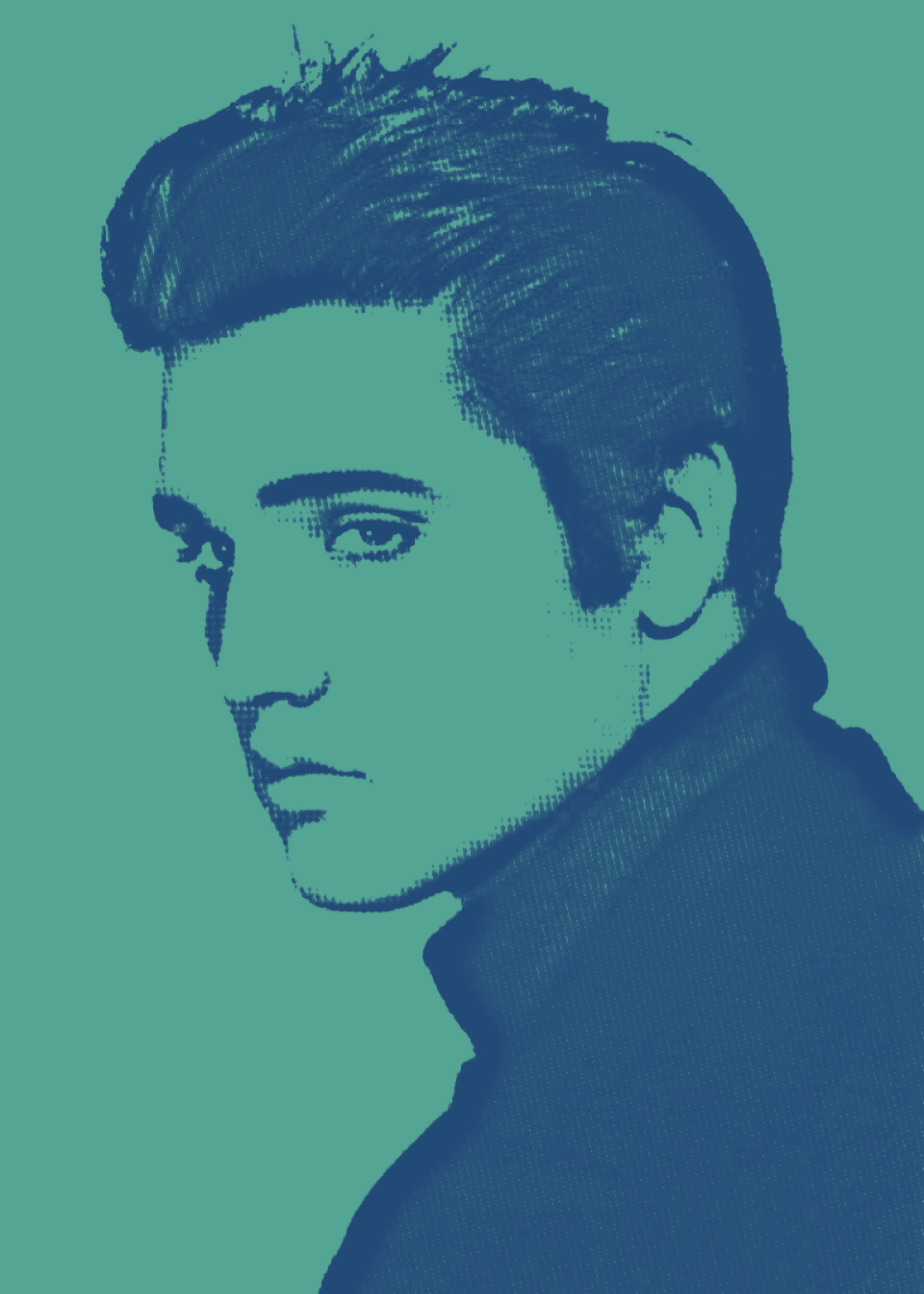 Elvis Presley Art 3' wide x 2' buy high