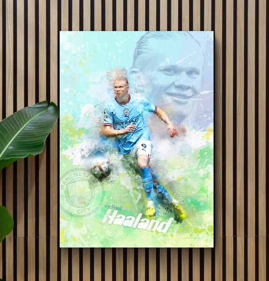 Erling Haaland, Manchester City - Football Art Print