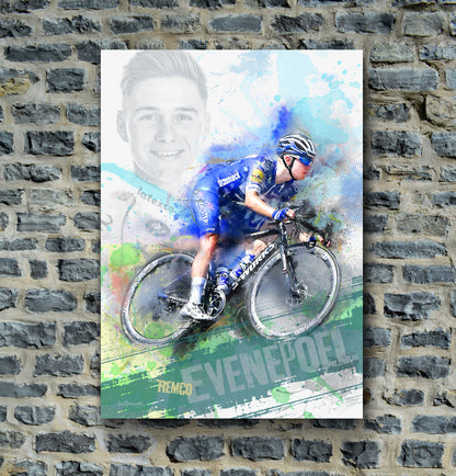 remco evenepoel canvas art print