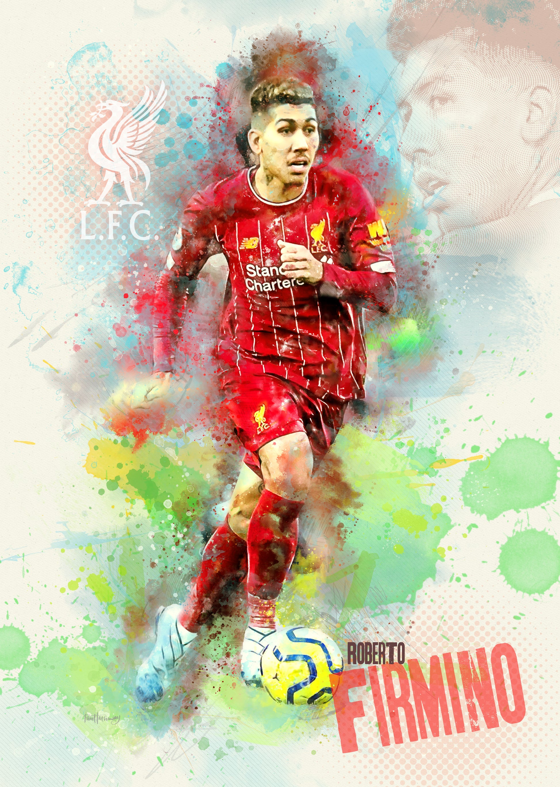 Roberto Firminho Liverpool fc poster