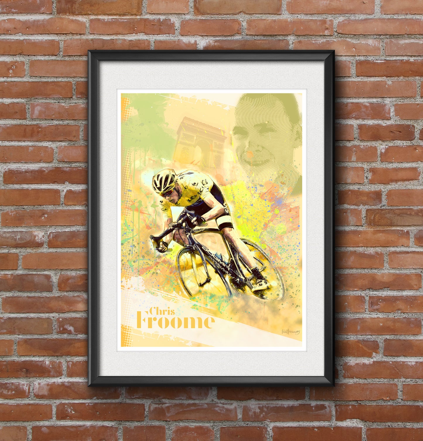 Chris Froome - Cycling Art Print - Option 1