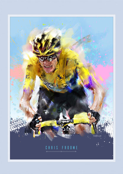 Chris Froome - Cycling Art Print - Option 3