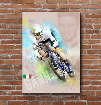 Filippo Ganna - Cycling Art Print - Option 2
