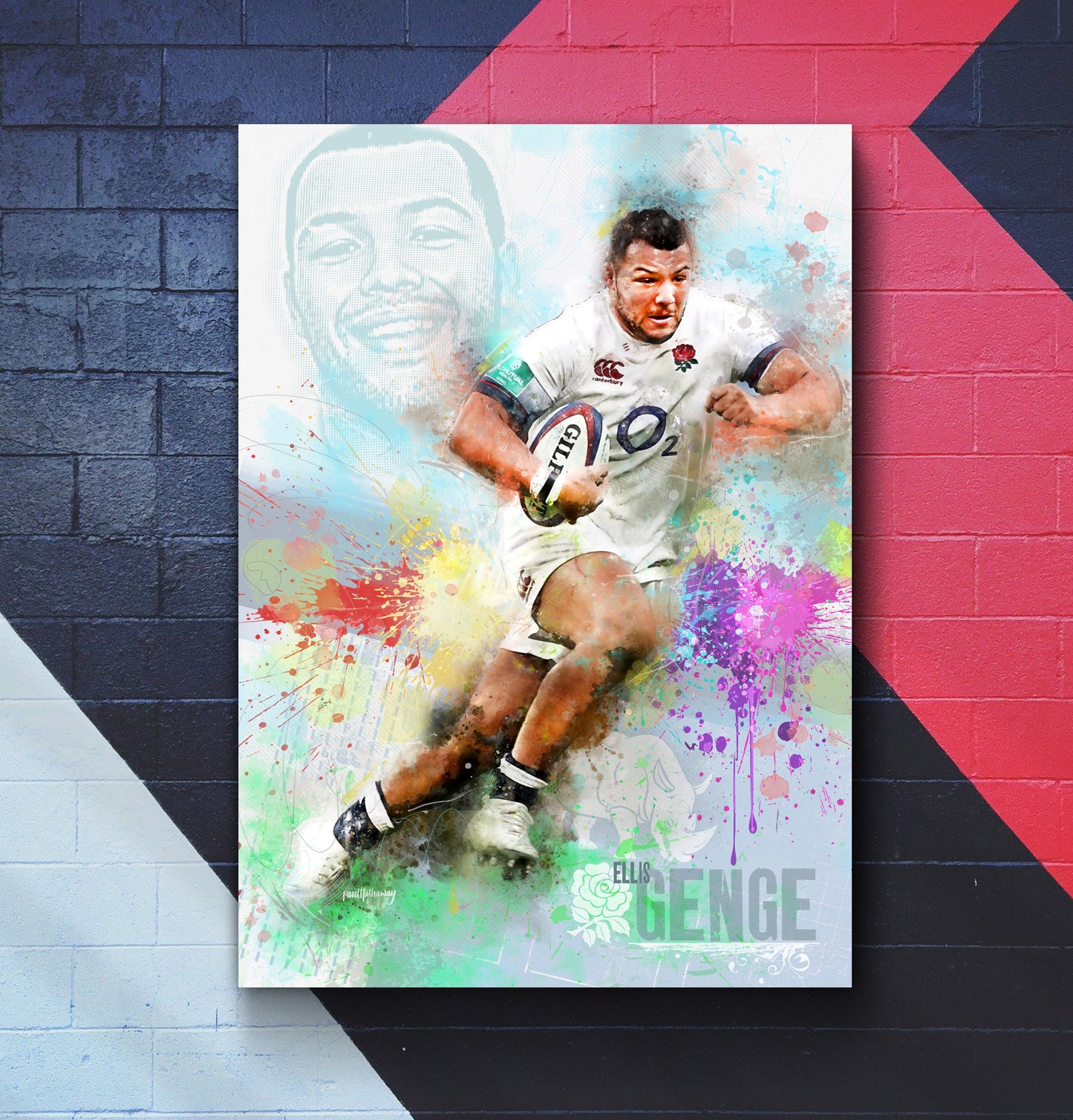 Ellis Genge - England Rugby Art Print