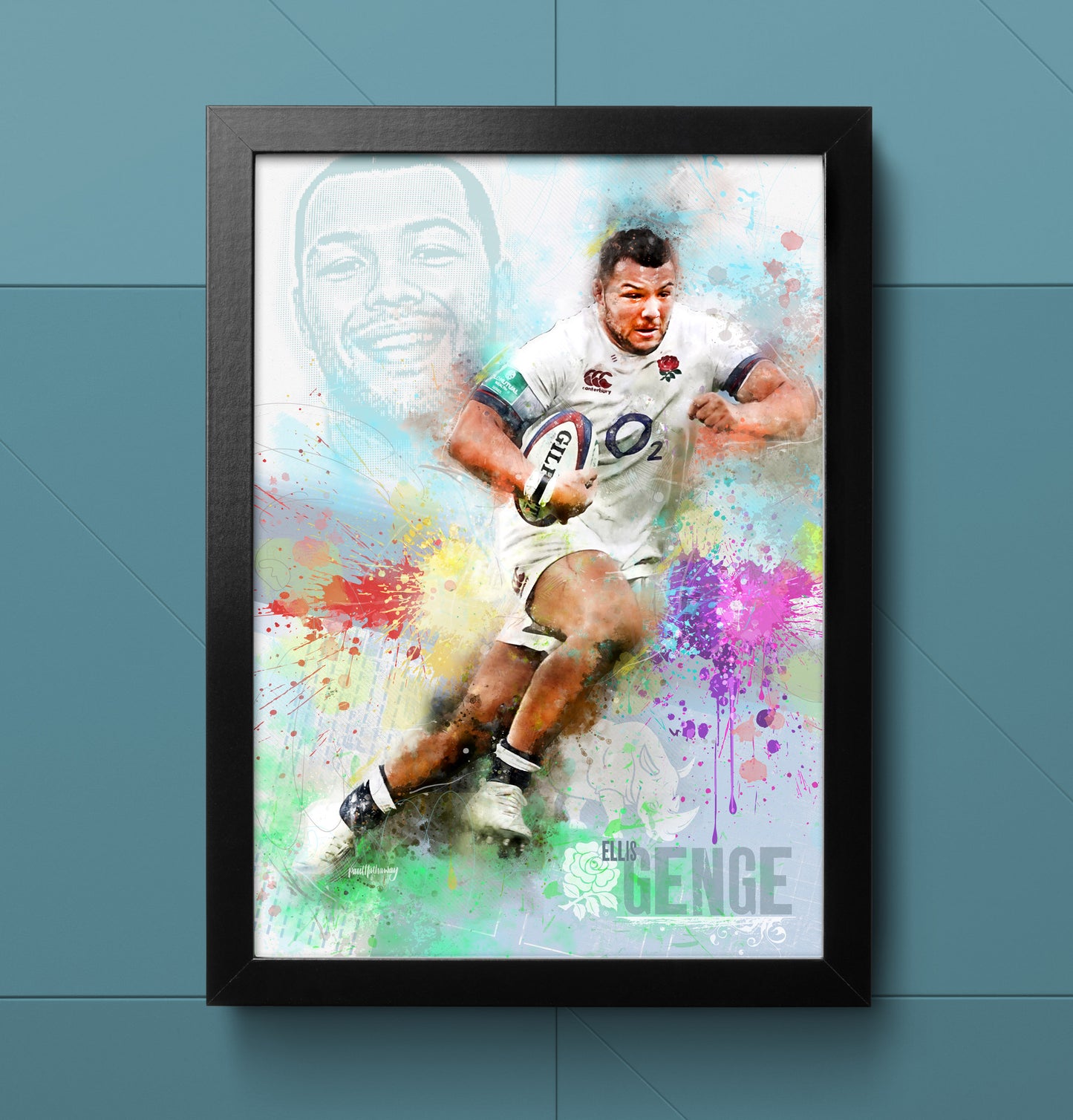 Ellis Genge - England Rugby Art Print