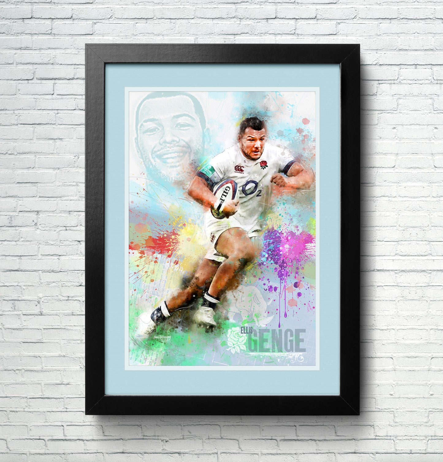 Ellis Genge - England Rugby Art Print