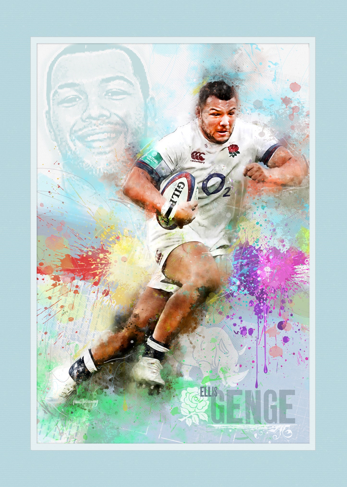 Ellis Genge - England Rugby Art Print