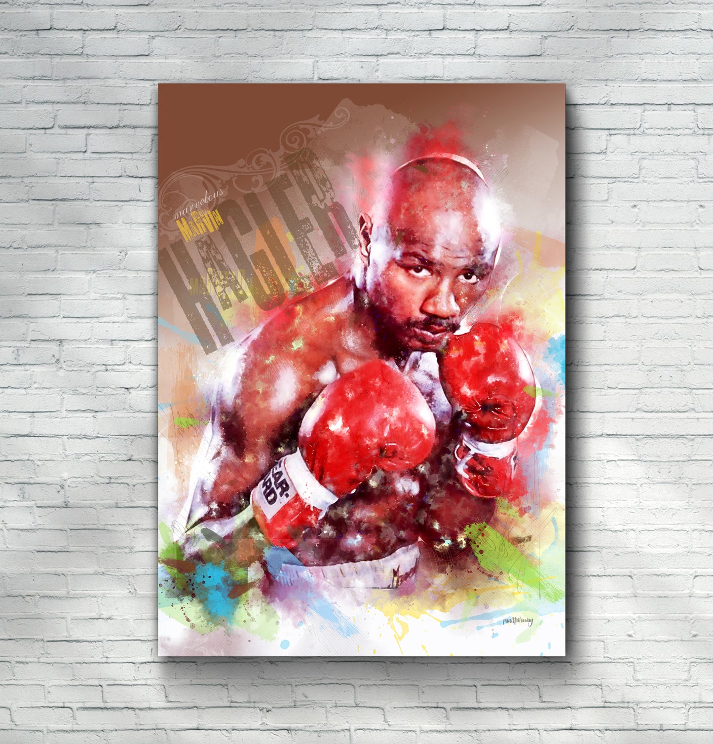 Marvin Hagler canvas print