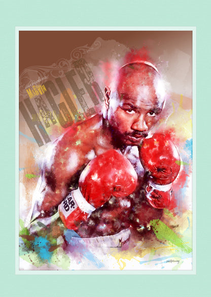 Marvin Hagler - Boxing Art Print - Option 2