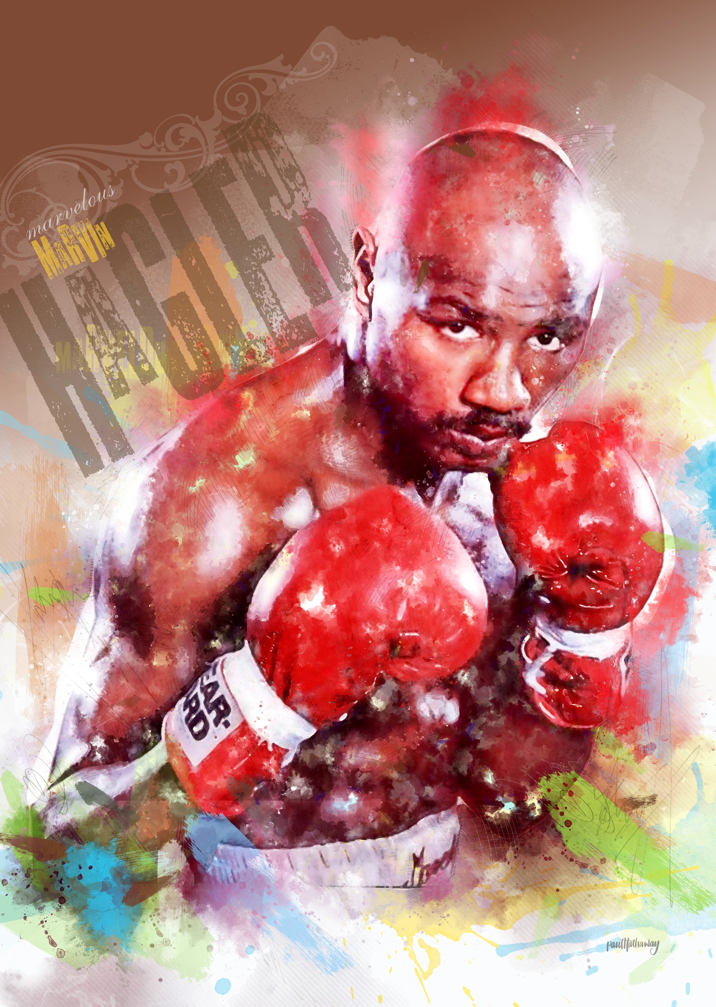 Hagler art print