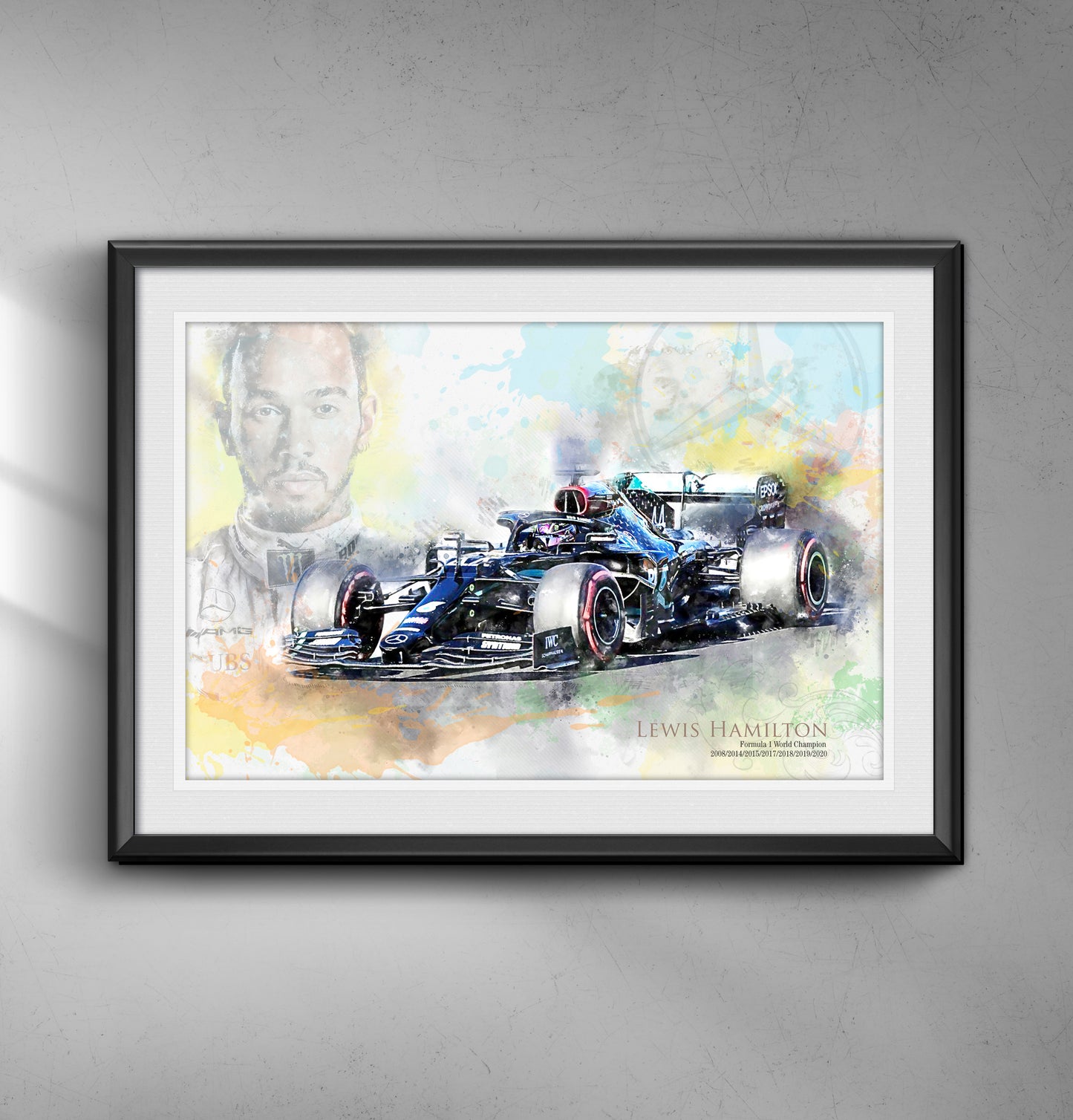 Lewis Hamilton - Motor Racing Art Print