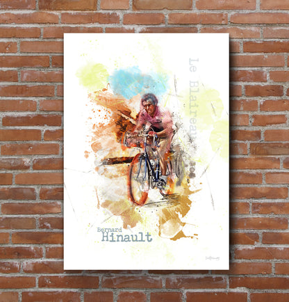 Bernard Hinault - Cycling Art Print - Option 1