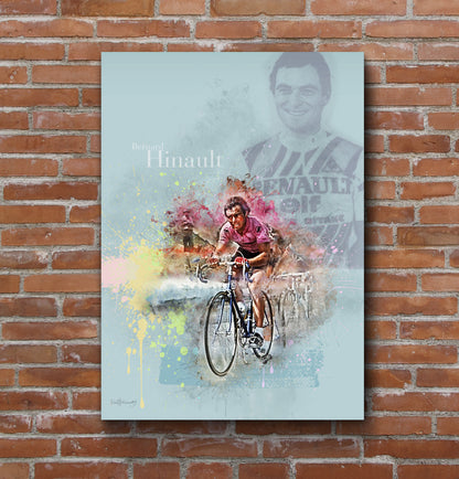 Bernard Hinault - Cycling Art Print - Option 2