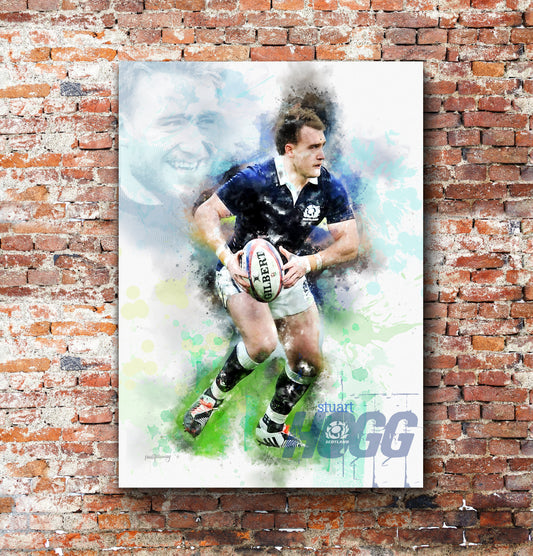 Stuart Hogg - Scotland Rugby Art Print