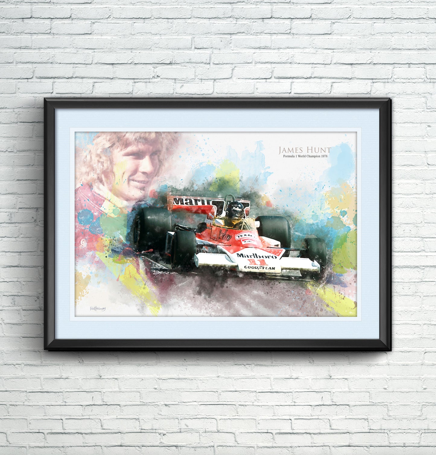 James Hunt - Motor Racing Art Print