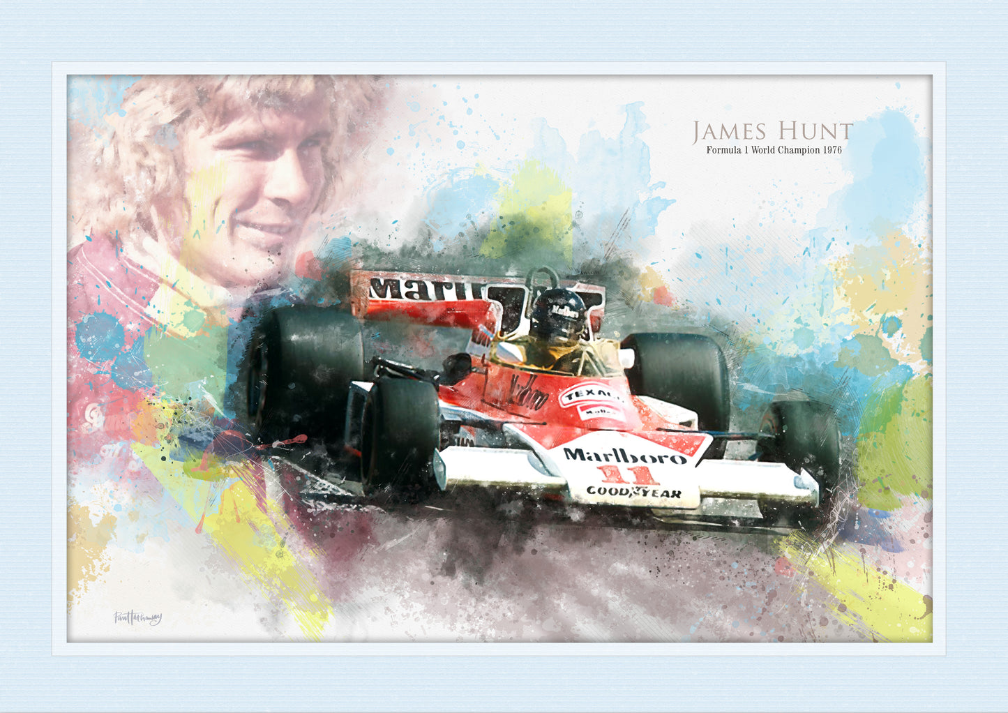 James Hunt - Motor Racing Art Print