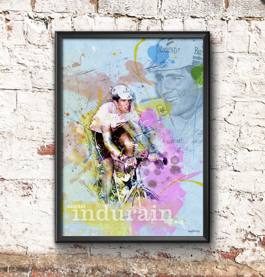 Miguel Indurain - Cycling Art Print - Option 2