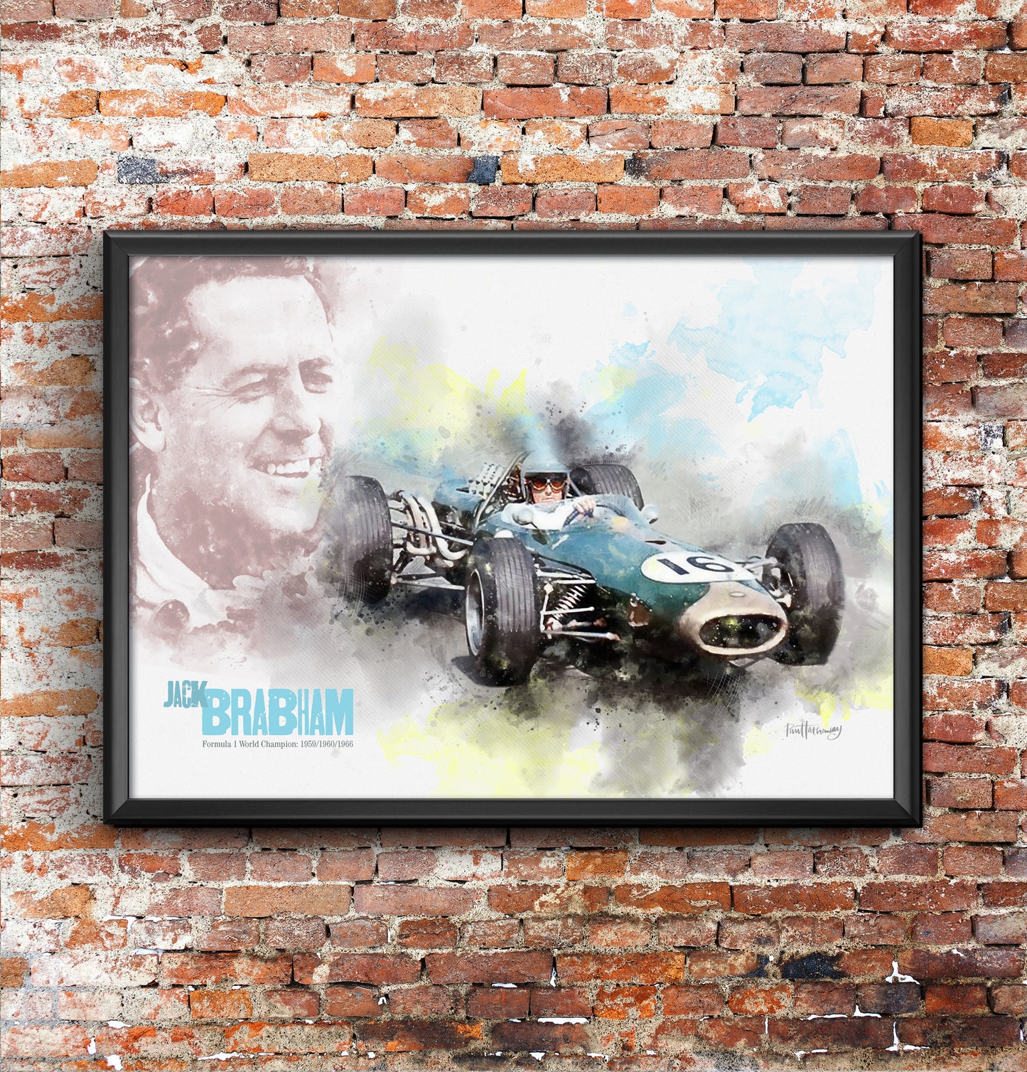 Jack Brabham - Motor Racing Art Print