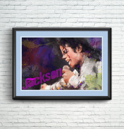 Michael Jackson 1 - Music Art Print