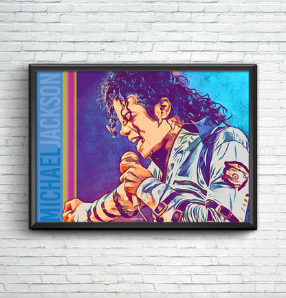 Michael Jackson 2 - Music Art Print