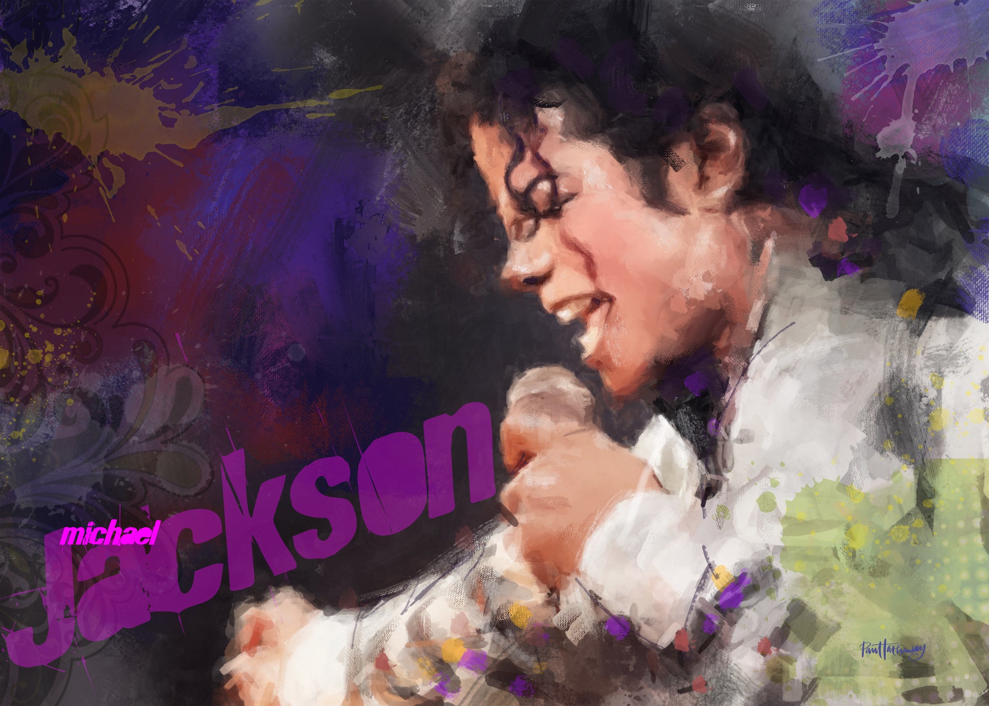 michael jackson art poster