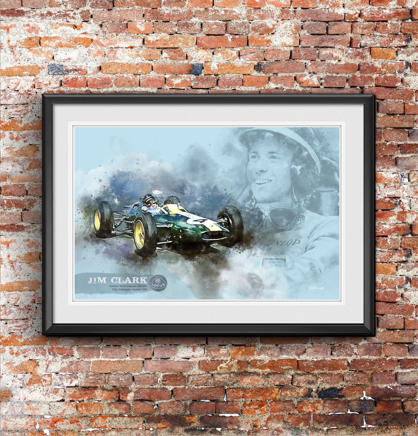 Jim Clark - Motor Racing Art Print - Option 1