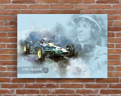 jim clark canvas art print