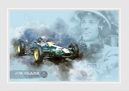 Jim Clark - Motor Racing Art Print - Option 1
