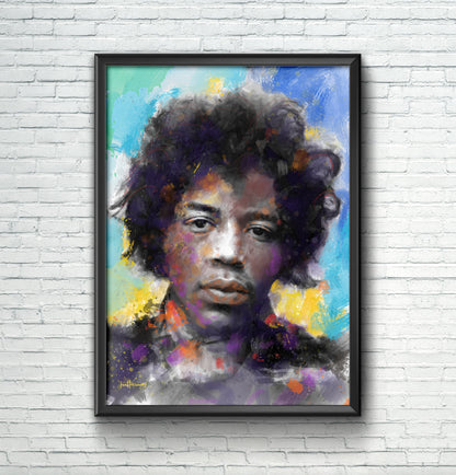 Jimi Hendrix 1 - Music Art Print