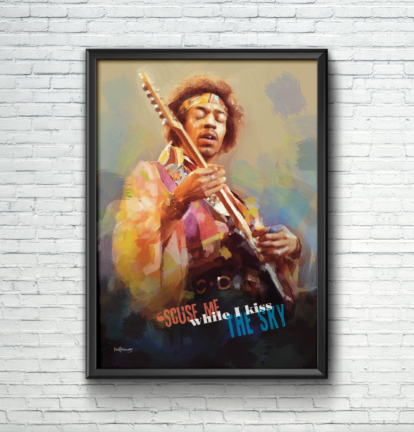 Jimi Hendrix 2 - Music Art Print