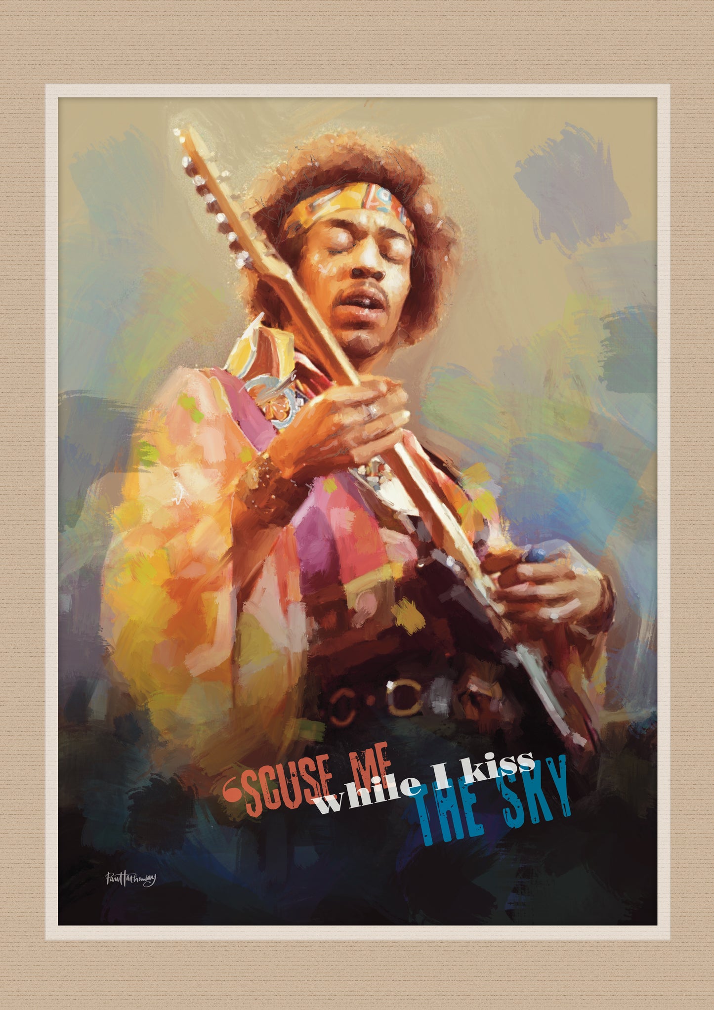 Jimi Hendrix 2 - Music Art Print