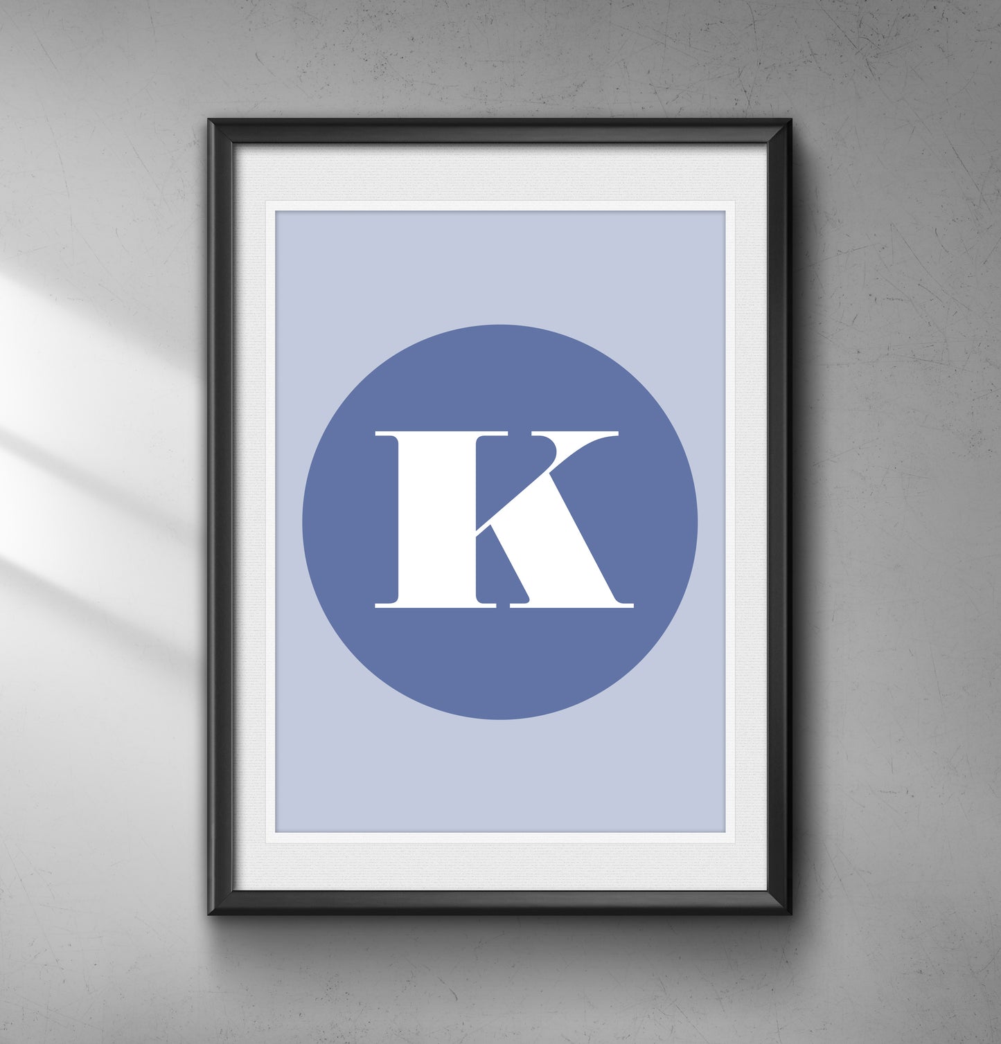 Initial Letter - Personalised Wall Art Print