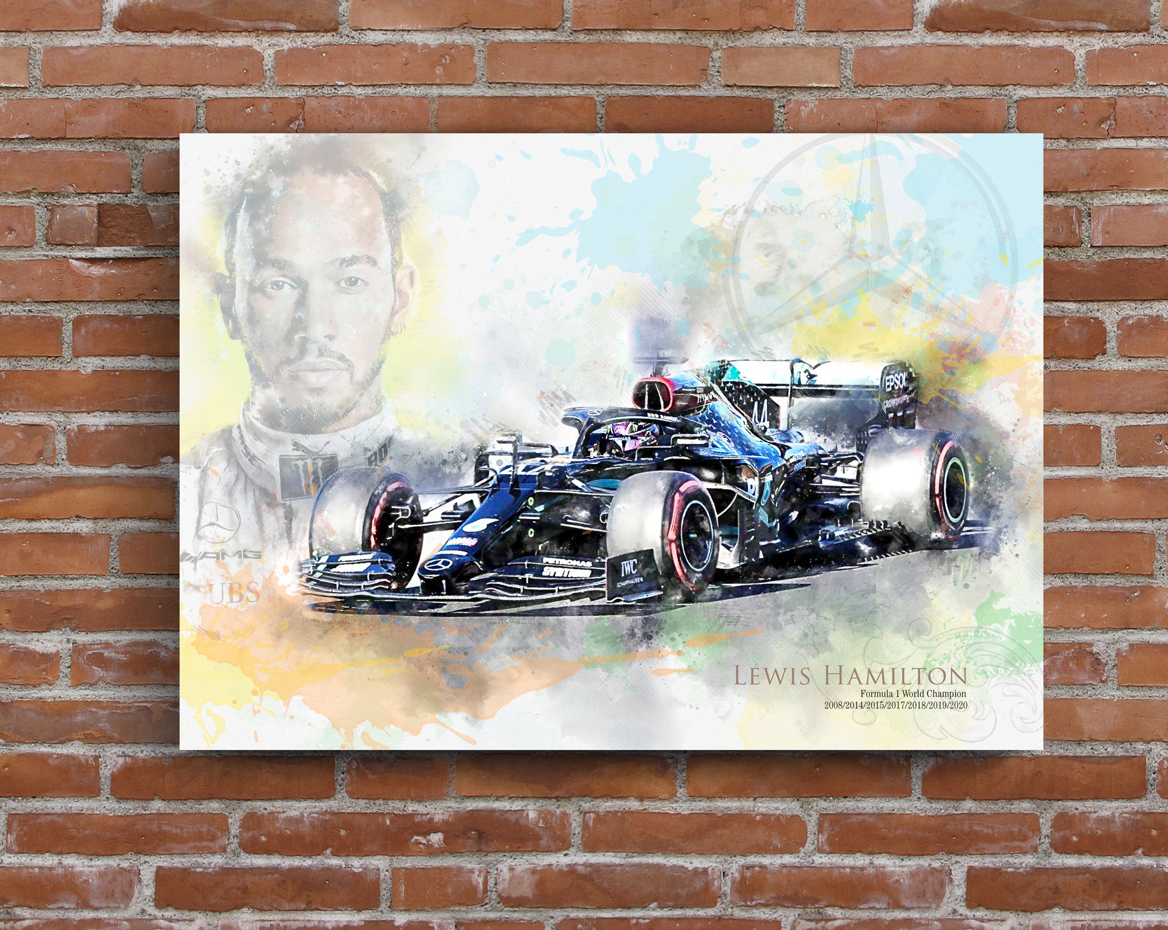 Lewis Hamilton - Motor Racing Art Print – Arty Print Creations