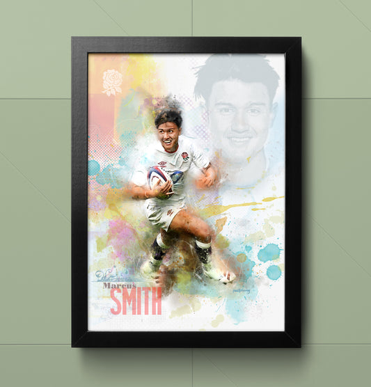 Marcus Smith - England Rugby Art Print