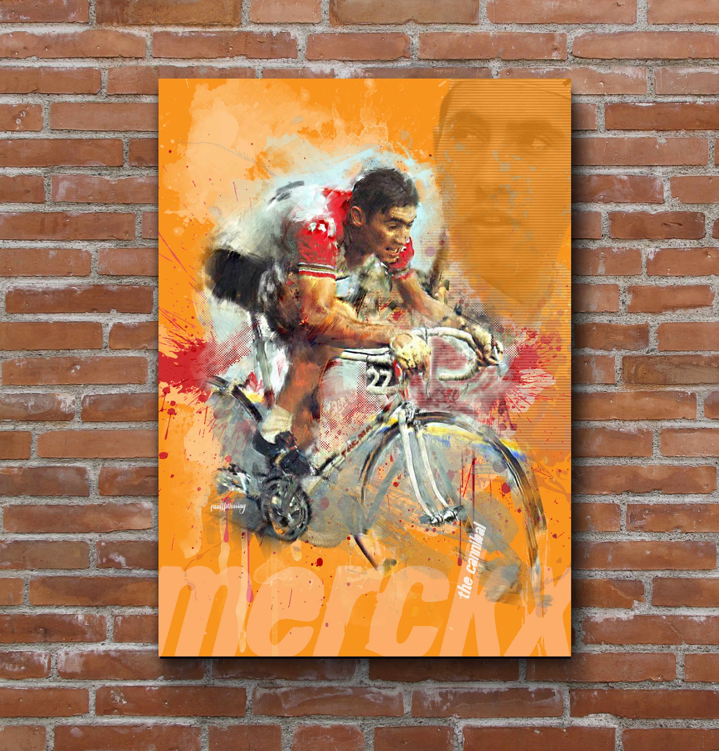 Eddy Merckx - Cycling Art Print - Option 5 – Arty Print Creations