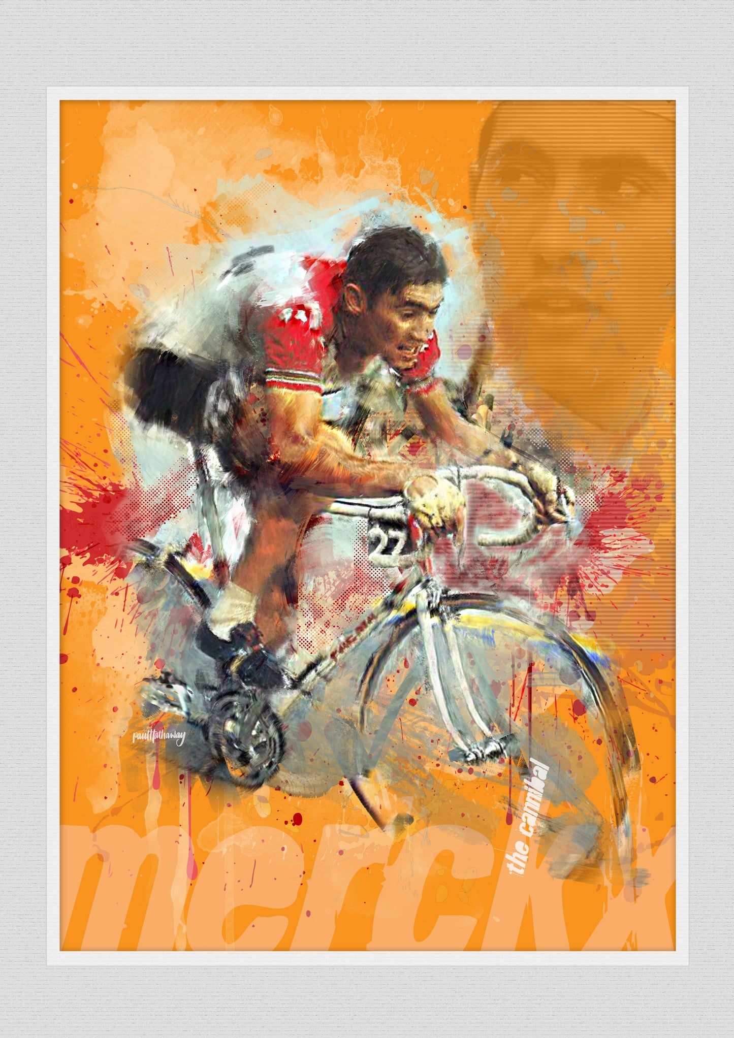 Eddy Merckx - Cycling Art Print - Option 5