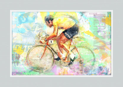 Eddy Merckx - Cycling Art Print - Option 6