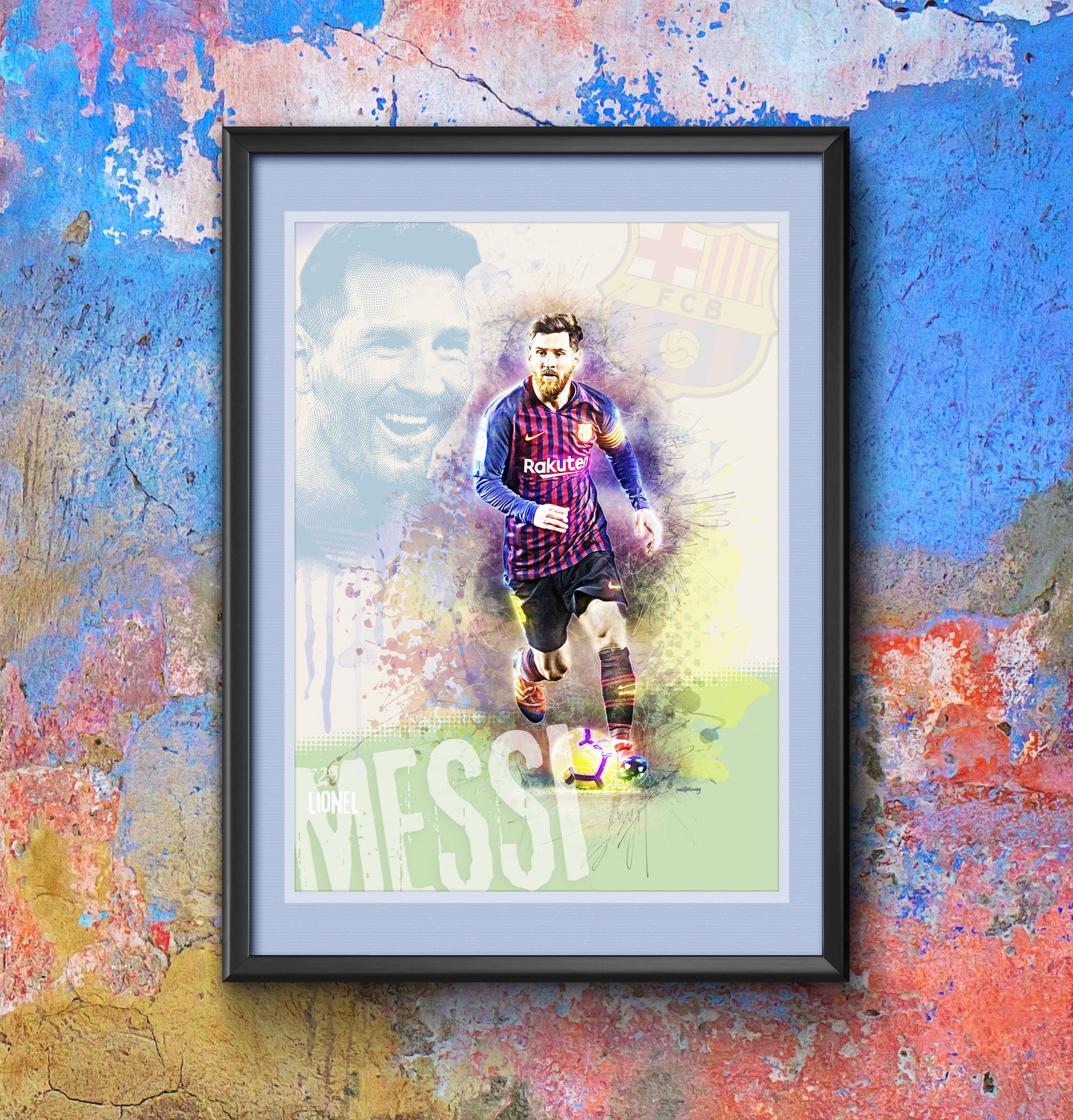 Lionel Messi - Football Art Print