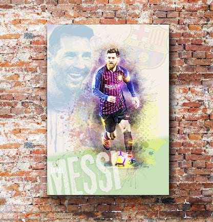 lionel messi, art poster