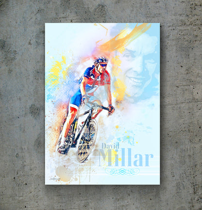 David Millar - Cycling Art Print