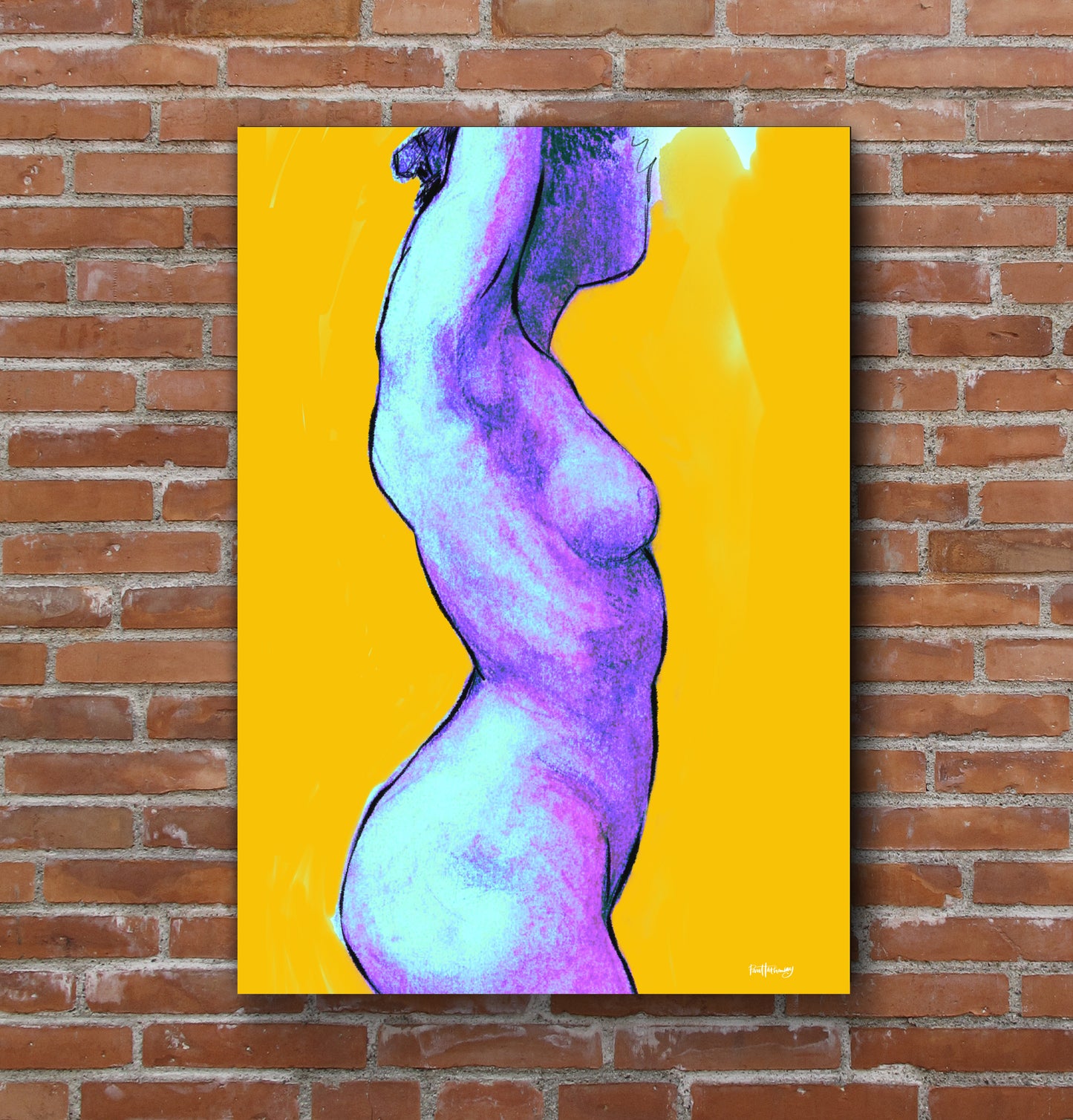 nude study modern art print canvas