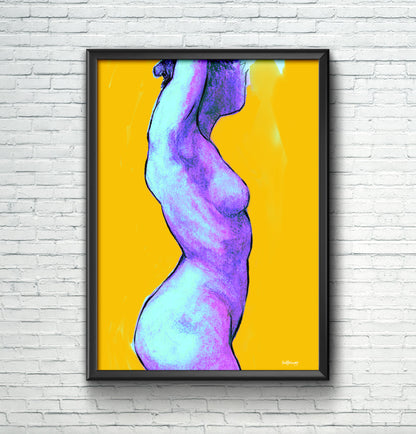 Nude Figure Study - Wall Art Print