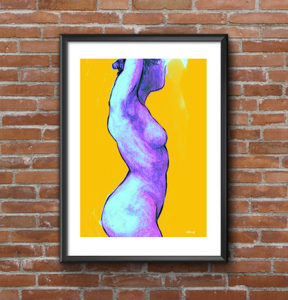 Nude Figure Study - Wall Art Print