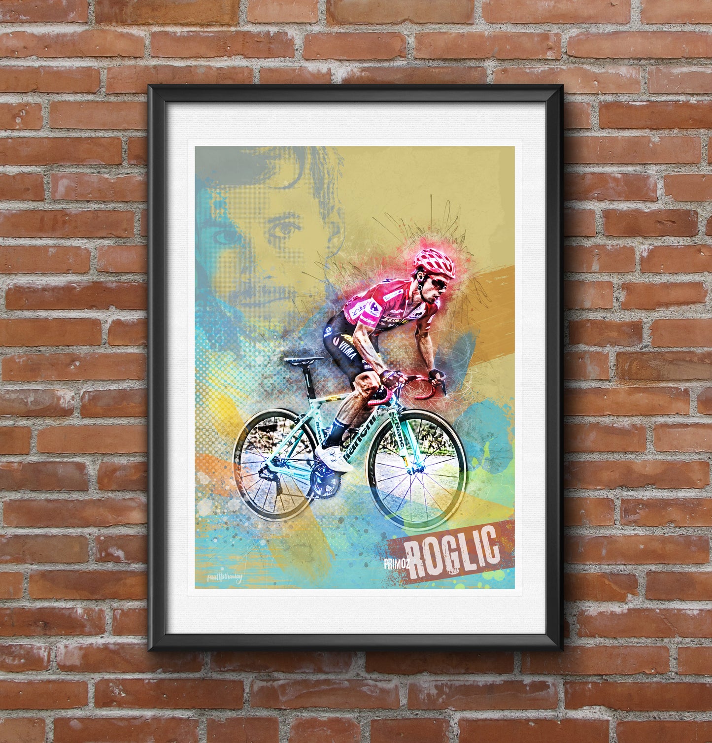 Primoz Roglic - Cycling Art Print - Option 1