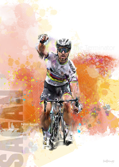 peter sagan cycling poster
